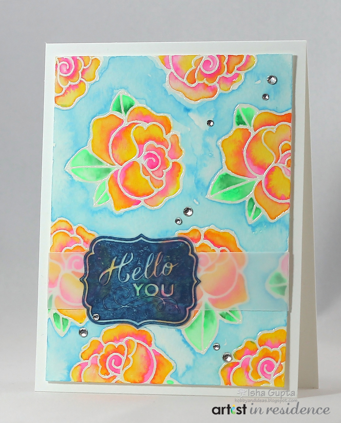 Hello You Flower Watercolor Greeting Card